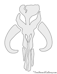 Mandalorian Mythosaur Skull Stencil Star Wars Stencil Star Wars Drawings Skull Stencil