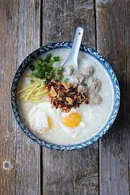 How To Make A Delicious Thai Congee For Breakfast Recipe In 2021 Aesthetic Food Food Asian Recipes