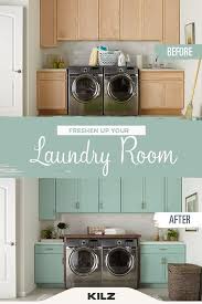 Go to your local paint store and pick up a. Fresh As Spring Laundry Room Makeover The Perfect Finish Blog By Kilz Laundry Room Laundry Room Makeover Laundry Room Inspiration
