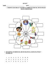Los Meses Del Ano En Ingles Espanol Y Su Pronunciacion Colores En Ingles Anos En Ingles Los Meses En Ingles
