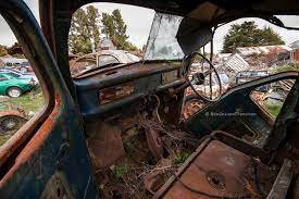 Close Up Of Driver Seat In Rusty Vintage Car Vintage Cars Vintage Car