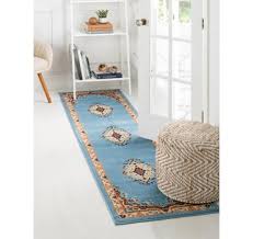 Symmetry can also make a long hallway look more inviting. Black 3 X 16 5 Kashan Design Runner Rug Esalerugs