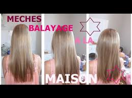 Meches Balayage A La Maison Youtube