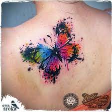 Large Watercolor Butterfly Tattoo By Ewa Sroka Tattoo Studio