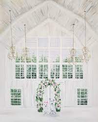 Dallas Texas White Sparrow Barn Live Wedding Painting By Brittany Branson