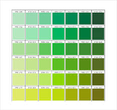 15 Word Pantone Color Chart Templates Free Download Free