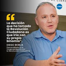 Diego Borja (@DiegoBorjaPC), precandidato a la Vicepresidencia por la  Revolución Ciudadana, 🗣️ asegura que la alianza entre el correísmo y el  movimiento Reto será para negociar la lista de asambleístas 🗳️, pues