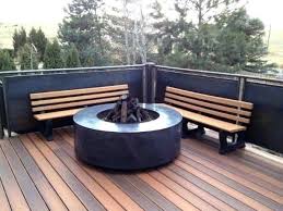 Add seat stones to the top, and fill the pit with sand and stones. Top 50 Best Deck Fire Pit Ideas Wood Safe Designs