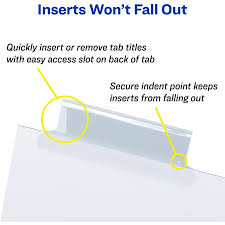 Avery big tab inserts for extra wide dividers 8 tab 11222 template. Avery Worksaver Big Tab Insertable Indexes