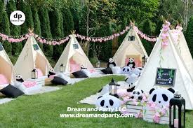 Teepee Panda Birthday Party Outdoor Girls Party Panda Birthday Party Panda Themed Party Dream Party