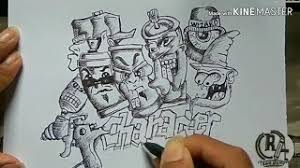 Maybe you would like to learn more about one of these? Gambar Grafiti Character Keren Langsung Mengunakan Bolpoin Youtube