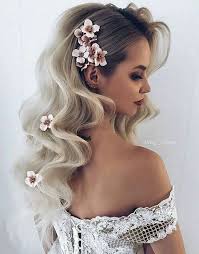 54 Elegant Wedding Hairstyle For The Most Beautiful Bride Page 33 Of 54 Lovein Home Long Hair Styles Flowers In Hair Fall Wedding Hairstyles