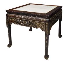 Chinese Mother Of Pearl Inlaid Marble Top Table Marble Top Coffee Table Black Coffee Tables Marble Coffee Table