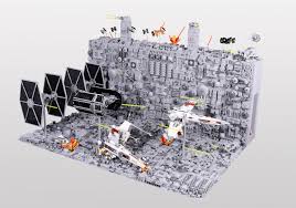 Amazing Lego Star Wars Death Star Trench Run Diorama Geek Culture The design is inspired by the lighting patterns found inside of the death star.