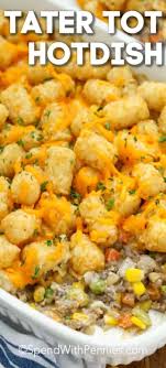 Transfer the cauliflower to the baking dish and set aside. Easy Tater Tot Hotdish Ready In Under An Hour Spend With Pennies
