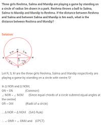 Ncert Solutions For Class 9 Maths Chapter 10 Circles Ex 10 4 Math Class Solutions