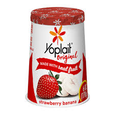 strawberry banana yogurt with real
