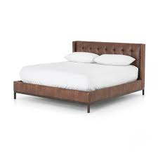 Check spelling or type a new query. Newhall Bed Vintage Brown Leather