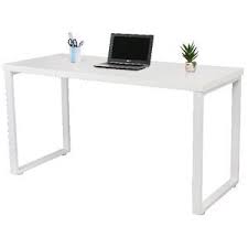 Daunte Loop Leg Desk White 99assembled Dimensions W 1400 X D 600 X H 750 Mm White Desk Office White Desks Home Office Furniture