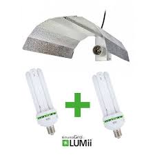 Learn everything you need to know about cfl grow light setup, bulbs, and this warm light mimics the state of the sun when most plants are flowering and spreading their seed for another generation of plants to begin growing. Kit Cfl Growth And Flowering Envirogrow By Lumii Compact Fluo 300w