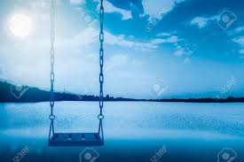 Night, moon, sky hd wallpaper posted in landscape & nature wallpapers category and wallpaper original resolution is 1920x1080 px. Empty Swing Set With Sea And Sky At Full Moon Night Background Feel Stock Photo Picture And Royalty Free Image Image 69645451