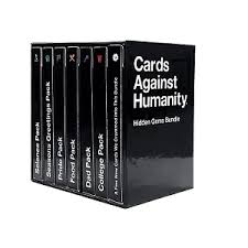 You can play 'cards against humanity' for free online with friends over video chat. Amazon Com Cards Against Humanity Hidden Gems Bundle 6 Themed Packs 10 New Cards Black Toys Games