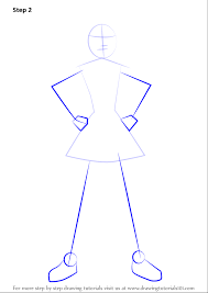 Add a cape in the background. Learn How To Draw Supergirl From Dc Super Hero Girls Dc Super Hero Girls Step By Step Drawing Tutorials