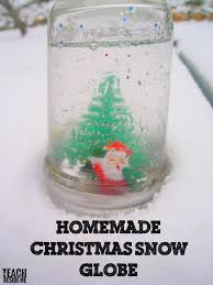 Christmas Craft Homemade Snow Globe Teach Beside Me