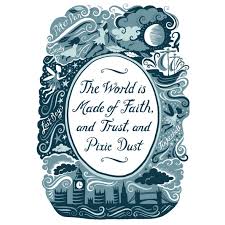 Peter Pan Children S Book Quote Print In Blue Https Www Lucylovesthis Com Illustration Hand Drawn Ty Quote Prints Quotes From Childrens Books Childrens Art