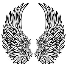 Decorative Angel Wings Wall Sticker Decal World Of Wall Stickers Angel Wings Drawing Wings Drawing Angel Wings Wall