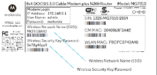 If you cannot find the password or the password does not work, check any paperwork that came with the router or contact your isp for additional help. Where Can I Find The Wireless Network Name Ssid And Wireless Security Key Password For The Motorola Gateway Motorola Mentor