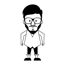 At the end was a little guy at the end sweeping, then he would twitch his mustache. Hipster Guy With Glasses And Mustache In Black And White Stock Vector Illustration Of Fashion Glasses 148377897