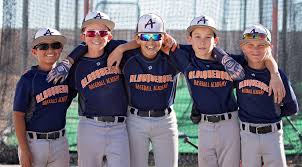 Hitting pitching and the big field. Albuquerque Baseball Academy