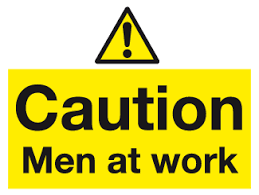 Caution Men At Work Sign Construction Site Safety Signs Signage High quality uv digitally printed graphics leaves these signs warn of potential physical injuries caused by slips or falls,, harmful substances, or other unsafe practices. caution men at work sign