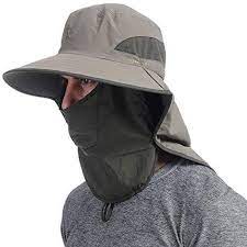 Ushake Outdoor Fishing Hat With Face Neck Flap Cover Wide Brim Sun Hat Wide Brim Sun Hat Fishing Hat Sun Hats