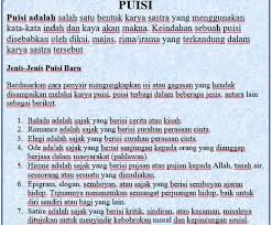 4 kata setiap larik c. Ciri Ciri Puisi Gurindam Dan Syair