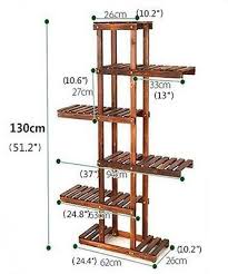 5 Tier Wood Shelf Plant Stand Bathroom Rack Gardening Planter Holder Carbonized Bathroom Carbonized Gardening House Plants Decor Plant Stand Plant Shelves