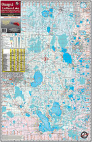Orange Lochloosa Lake Fl Fishing Map Keith Map Service Inc