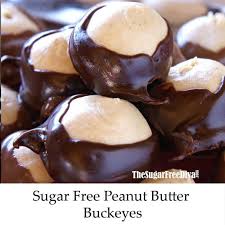 Sugar Free Peanut Butter Buckeye Balls Sugarfree Keto Homemade Buckeye Cookie C Sugar Free Peanut Butter Peanut Butter Buckeyes Sugar Free Truffle Recipe