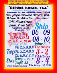Syair Hk Selasa 3 November 2020 Royal Syair
