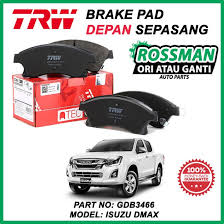 Isuzucenter.com isuzu traga versi boks. Isuzu Dmax Trw Front Brake Pad Gdb3466 Gdb7774 Shopee Malaysia