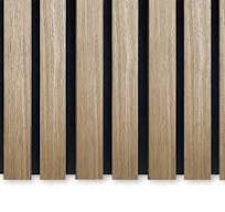 Akupanel Naturel Eiken-Hout | 300cmx60cm | 3-zijdig écht houtfineer