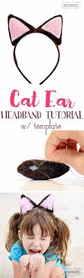 Secure your hair neatly with furry cat ears to keep it away from your face. Diy Cat Ear Headband Tutorial W Template Scattered Thoughts Of A Crafty Mom By Jamie Sanders