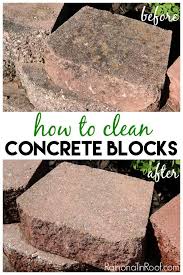 How To Clean Concrete Blocks Clean Concrete Concrete Blocks Cleaning Hacks