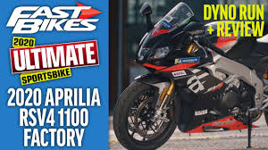 2020 Aprilia Rsv4 1100 Factory Dyno Run And Review Ultimate Sports Bike Youtube