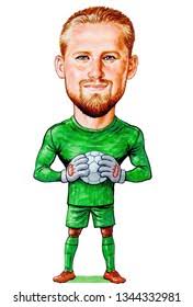 He is best remembered for his most successful years at english club manchester united. Kasper Peter Schmeichel Danish Professional Footballer Stock Illustration 1344332981