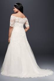 I am very excited and satisfied to have this dress. Jewel 3 4 Sleeve Illusion Plus Size Wedding Dress David S Bridal