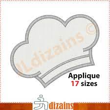 Chef Hat Applique Design Chef Hat Embroidery Design Chef Etsy Applique Designs Embroidery Designs Applique