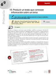Libro de matematicas 5 grado 2019 contestado pagina 108. Libro De Espanol Sexto Grado