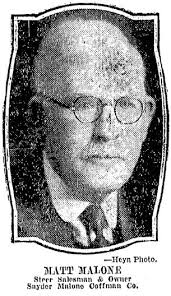 Matthew Mathias “Matt” Malone (1857-1943)
